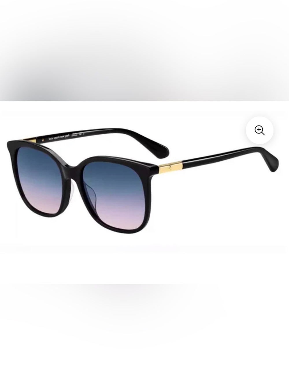 kate spade Caylin/s Black Frame Sunglasses with Caae